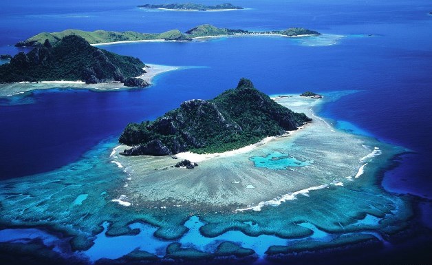 Isole Galapagos vista aerea